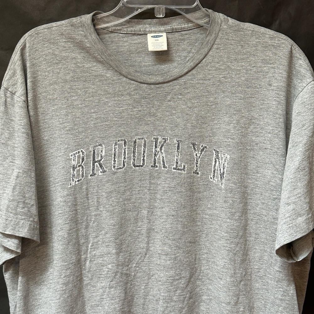 Brooklyn NYC Gray Basketball Short Sleeve Tee Shirt XXL - Picture 3 of 6